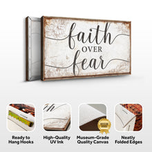 Load image into Gallery viewer, Faith Over Fear Faith Sign