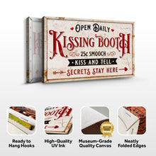 Load image into Gallery viewer, Vintage Rustic Kissing Booth Sign IV