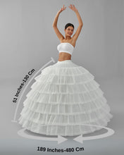 Load image into Gallery viewer, Simple Wedding Dresses Ball Gown Crinoline Skirt -Quinceanera Petticoat Skirt