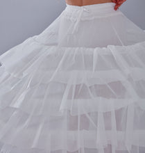 Load image into Gallery viewer, White Petticoat for Wedding Dress, 10 Hoop Bridal Underskirt, Ball Gown Crinoline, Plus Size Petticoat for Prom &amp; Costume