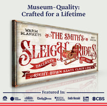 Load image into Gallery viewer, Sleigh Rides Christmas Sign III