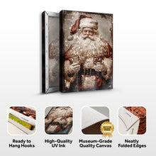 Load image into Gallery viewer, Vintage Christmas Santa Claus Wall Art IV