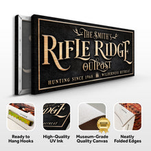 Load image into Gallery viewer, Personalized Rifle Ridge Outpost Family Sign