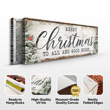Load image into Gallery viewer, Merry Christmas To All And Goodnight Sign
