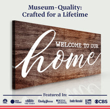 Load image into Gallery viewer, Welcome To Our Home Sign V