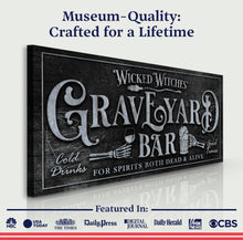 Load image into Gallery viewer, Wicked Witches' Graveyard Bar Halloween Sign II