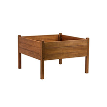 Load image into Gallery viewer, FarmHome 3ft x 3ft Raised Planter Solid Eucalyptus Garden Bed
