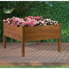 Load image into Gallery viewer, FarmHome 3ft x 3ft Raised Planter Solid Eucalyptus Garden Bed