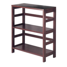 Load image into Gallery viewer, Contemporary 3-Tier Bookcase Storage Shelf in Espresso Wood Finish