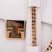 Load image into Gallery viewer, The Ege White Leather Handbag