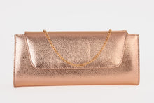 Load image into Gallery viewer, The Ege Rose Gold Leather Clutch