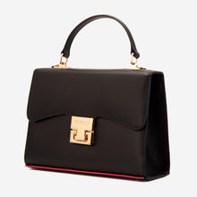 Load image into Gallery viewer, The Ege Black Leather Handbag