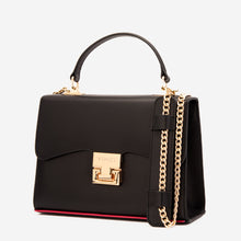 Load image into Gallery viewer, The Ege Black Leather Handbag