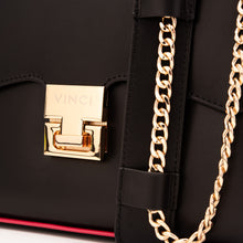 Load image into Gallery viewer, The Ege Black Leather Handbag