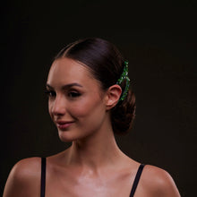 Load image into Gallery viewer, Elegant Green Crystal 2-Piece Hair Comb Set