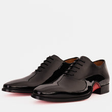 Load image into Gallery viewer, The Royal Hand Craft Black Patent Leather Plain Toe Oxford Men Shoe