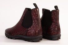 Load image into Gallery viewer, The Luxpre Burgundy Leather Handwoven Casual Chelsea Men Boot Final Sale!