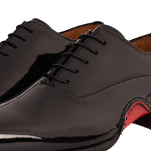 Load image into Gallery viewer, The Royal Hand Craft Black Patent Leather Plain Toe Oxford Men Shoe