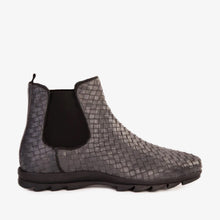 Load image into Gallery viewer, The Luxpre Grey Leather Handwoven Casual Chelsea Men Boot Final Sale!
