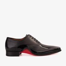 Load image into Gallery viewer, The Royal Hand Craft Black Patent Leather Plain Toe Oxford Men Shoe