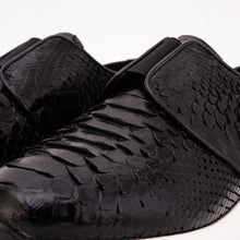 Load image into Gallery viewer, The Obsidian Black Python Leather Men Sneaker
