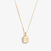 Load image into Gallery viewer, Slider Tag Heart Charm Necklace, 21''