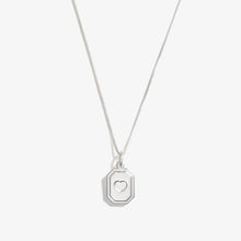 Load image into Gallery viewer, Slider Tag Heart Charm Necklace, 21''