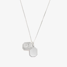 Load image into Gallery viewer, Slider Tag Heart Charm Necklace, 21''