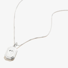 Load image into Gallery viewer, Slider Tag Heart Charm Necklace, 21''