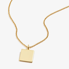 Load image into Gallery viewer, Square Charm Necklace, 21''