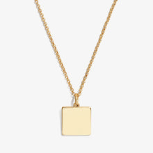 Load image into Gallery viewer, Square Charm Necklace, 21''