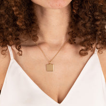 Load image into Gallery viewer, Square Charm Necklace, 21''