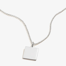 Load image into Gallery viewer, Square Charm Necklace, 21''
