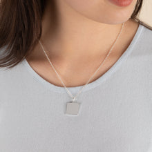 Load image into Gallery viewer, Square Charm Necklace, 21''
