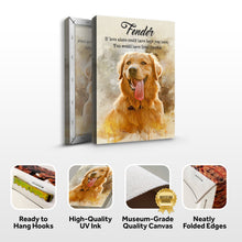 Load image into Gallery viewer, Pet Memorial Watercolor Portrait Sign