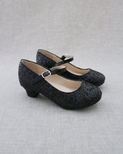 Load image into Gallery viewer, Rock Glitter Mary Jane with Glitter Heels for Girls