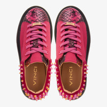 Load image into Gallery viewer, The Venezia Fuchsia Leather Women Sneaker