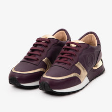 Load image into Gallery viewer, The Masal Purple Leather Women Sneaker