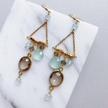Load image into Gallery viewer, Smoky Quartz Chandie Earrings
