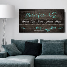 Load image into Gallery viewer, This is Us Family Sign