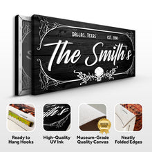 Load image into Gallery viewer, Family Gothic Skull Sign -  Customized Modern Gothic Decor For Living Room