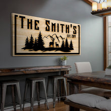 Load image into Gallery viewer, Family Mountain Sign
