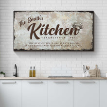 Load image into Gallery viewer, Family Kitchen Sign