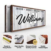 Load image into Gallery viewer, Family Wood Sign