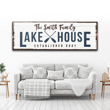 Load image into Gallery viewer, Family Lake House Arrow Sign II