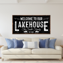 Load image into Gallery viewer, Welcome To Our Lakehouse Sign II
