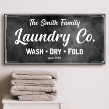 Load image into Gallery viewer, Family Laundry Company Sign