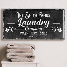 Load image into Gallery viewer, Family Laundry Company Sign