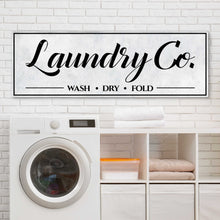 Load image into Gallery viewer, Laundry Co Wash Dry Fold Sign