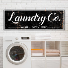 Load image into Gallery viewer, Laundry Co Wash Dry Fold Sign